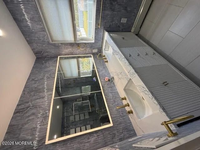 a front view of a house with wooden floor