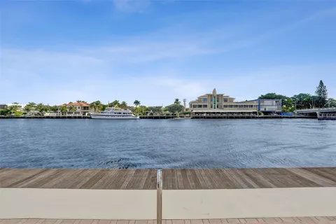 a view of a lake with houses