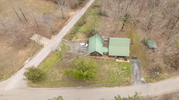a bird view of a house
