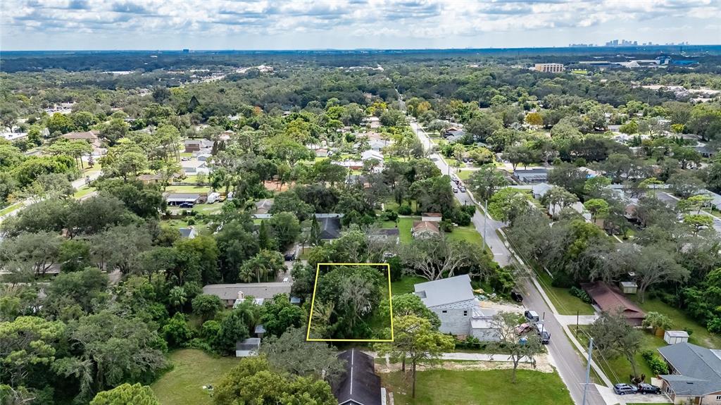 5204 East 131st Avenue Temple Terrace, FL 33617 - Photo 14 of 16 an aerial view of residential houses with outdoor space and trees