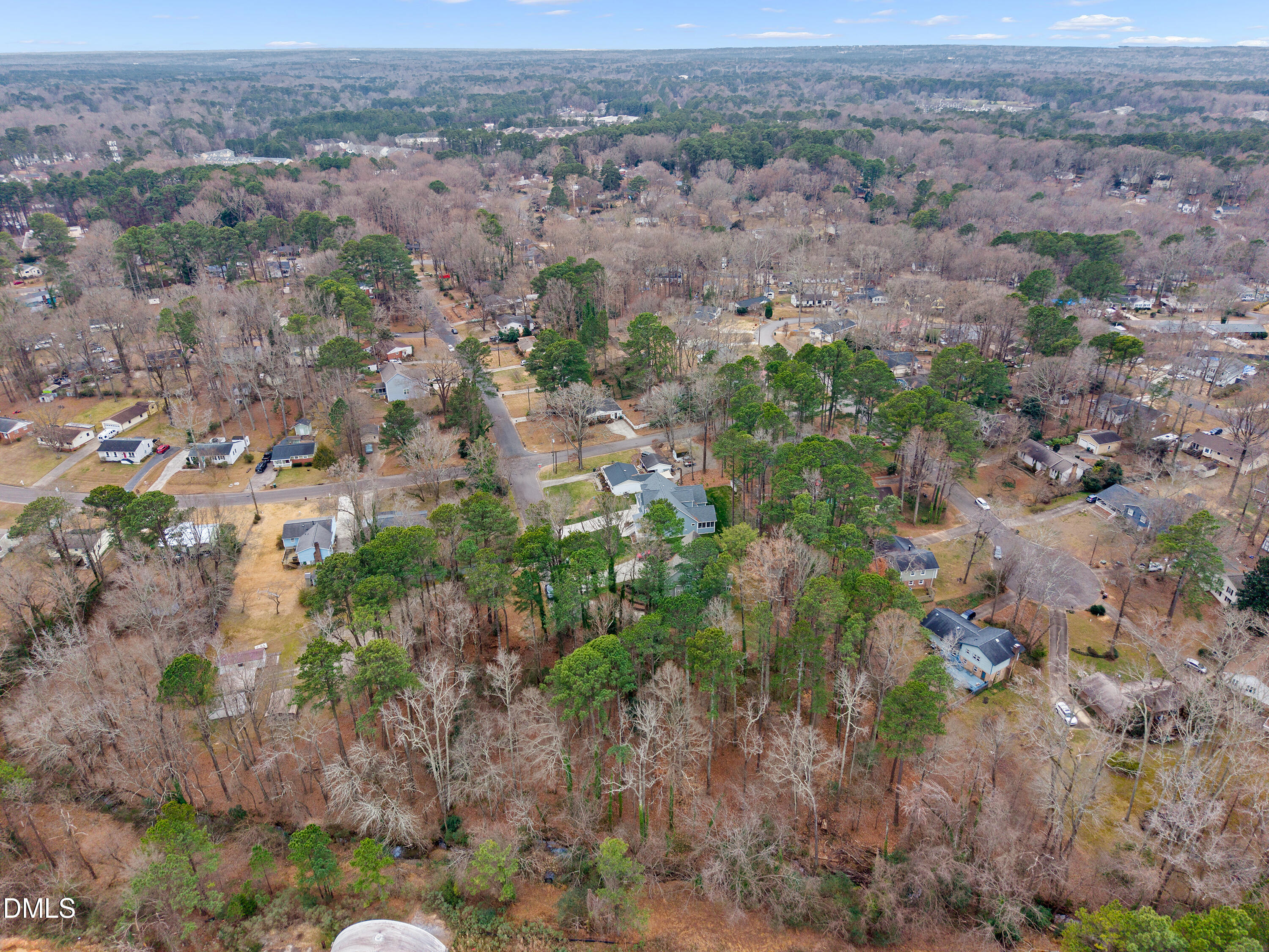 507 Maple Street Cary, NC 27513 - Photo 6 of 12 an aerial view of house with yard and mountain in the background