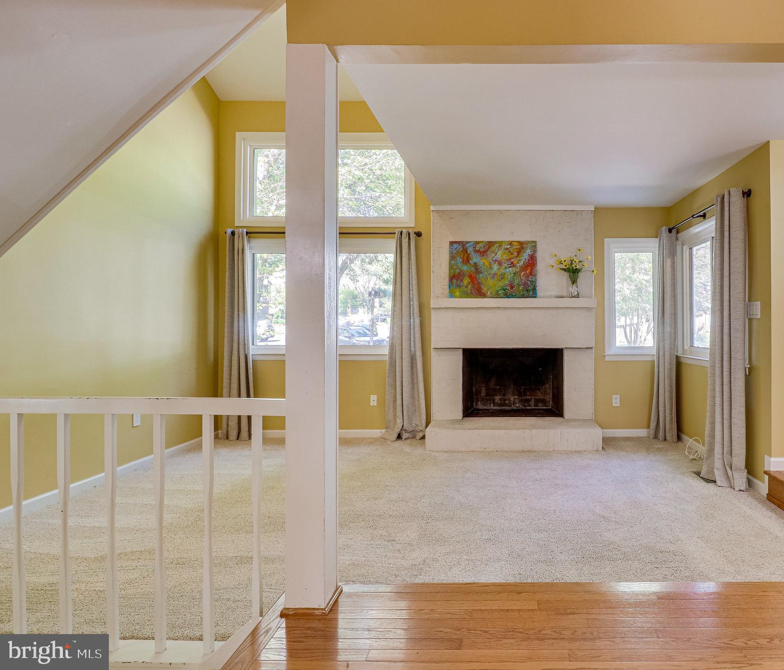 2210 Glencourse Lane Reston, VA 20191 - Photo 9 of 84 Sunken Living Area with Dramatic Vaulted Ceiling