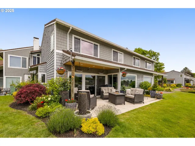 a view of a building with garden