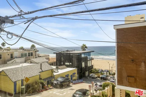 a view of a terrace with wooden floor