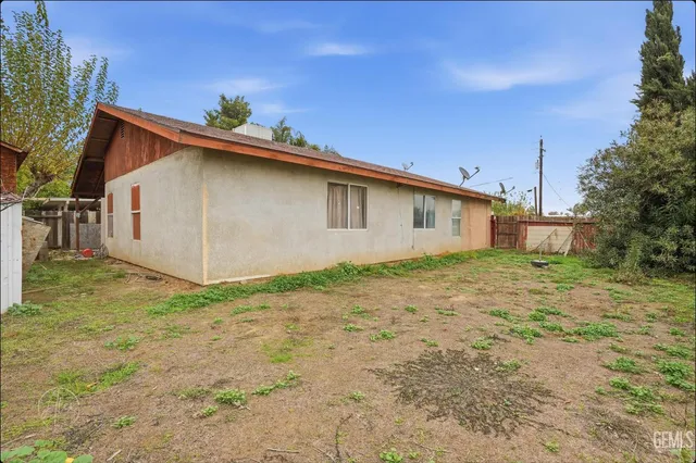 a backyard of a house