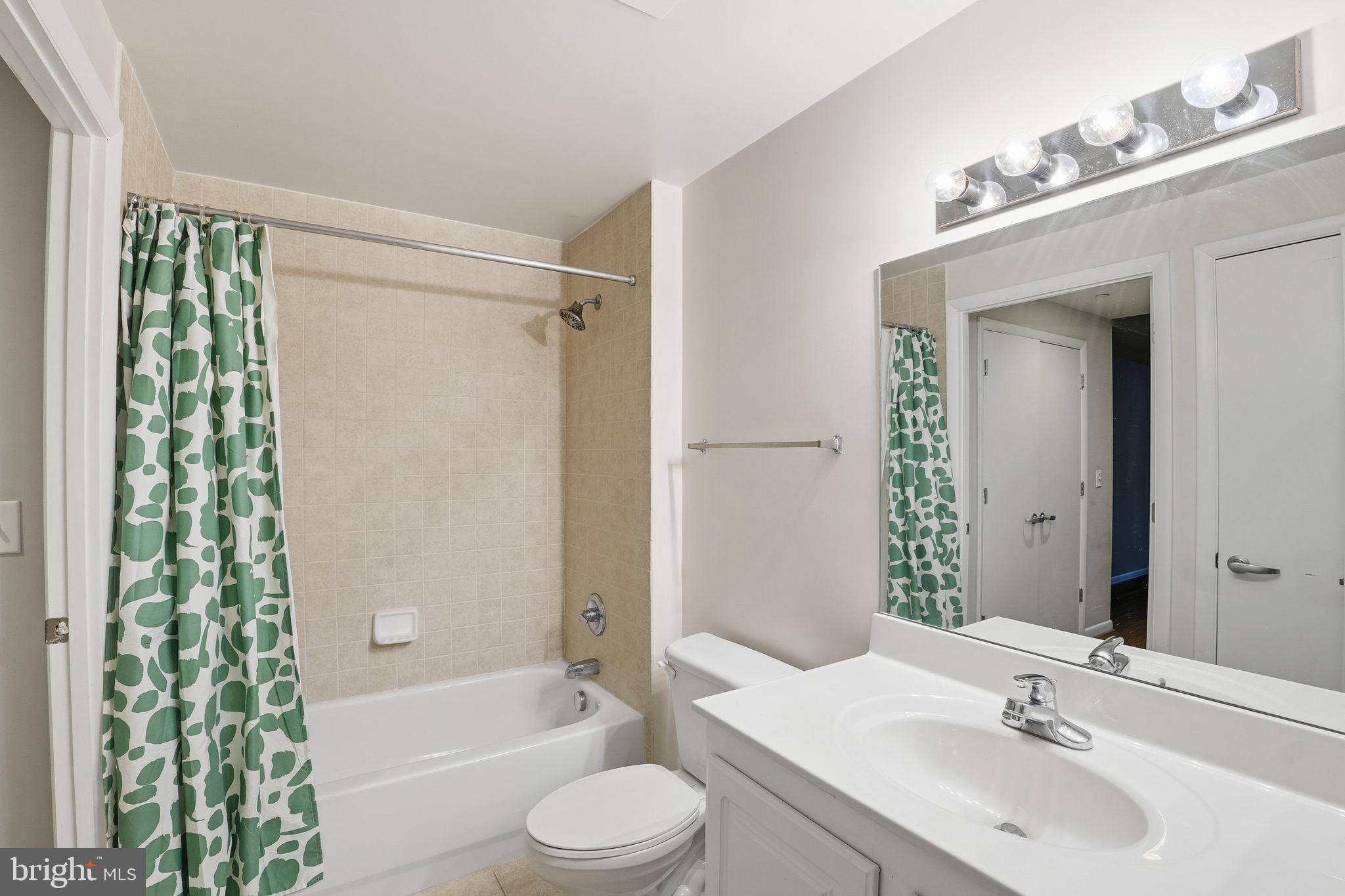 350 G Street Southwest, Unit N302 Washington, DC 20024 - Photo 12 of 32 a bathroom with a sink a toilet a bathtub and shower