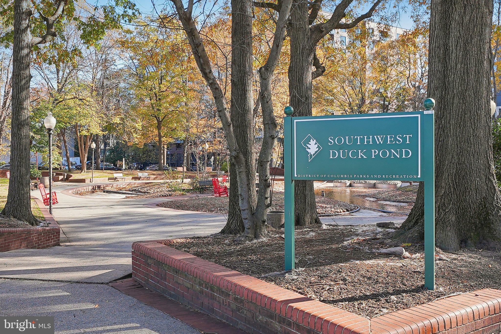 350 G Street Southwest, Unit N302 Washington, DC 20024 - Photo 23 of 32 a sign on the side of a building