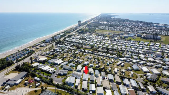 an aerial view of a city