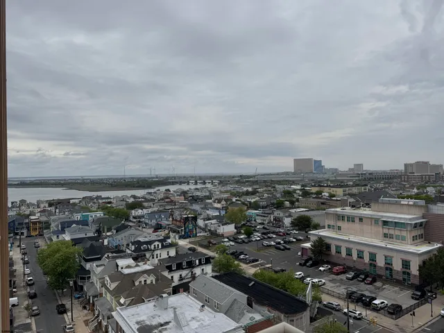 an aerial view of a city