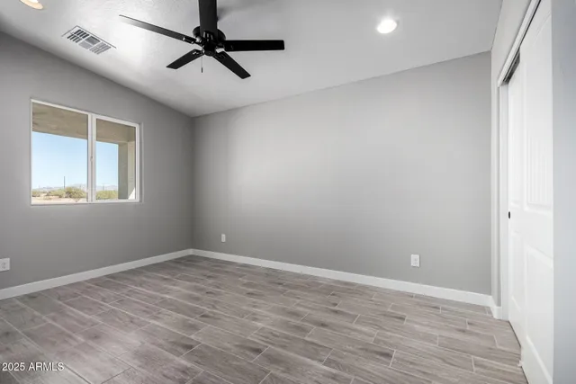 a view of a terrace with a ocean view