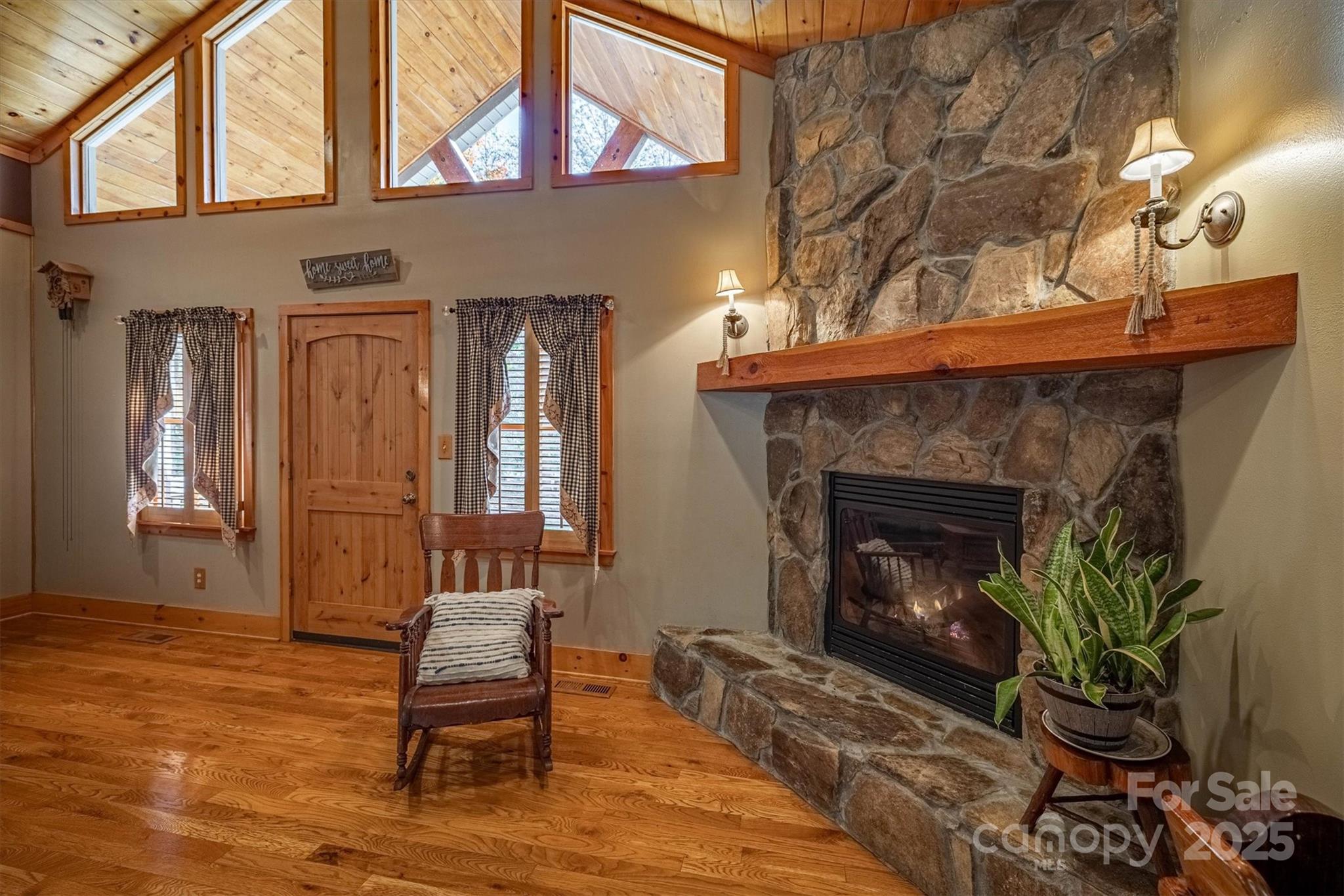 4030 South View Boulevard Morganton, NC 28655 - Photo 12 of 43 a living room with furniture and a fireplace
