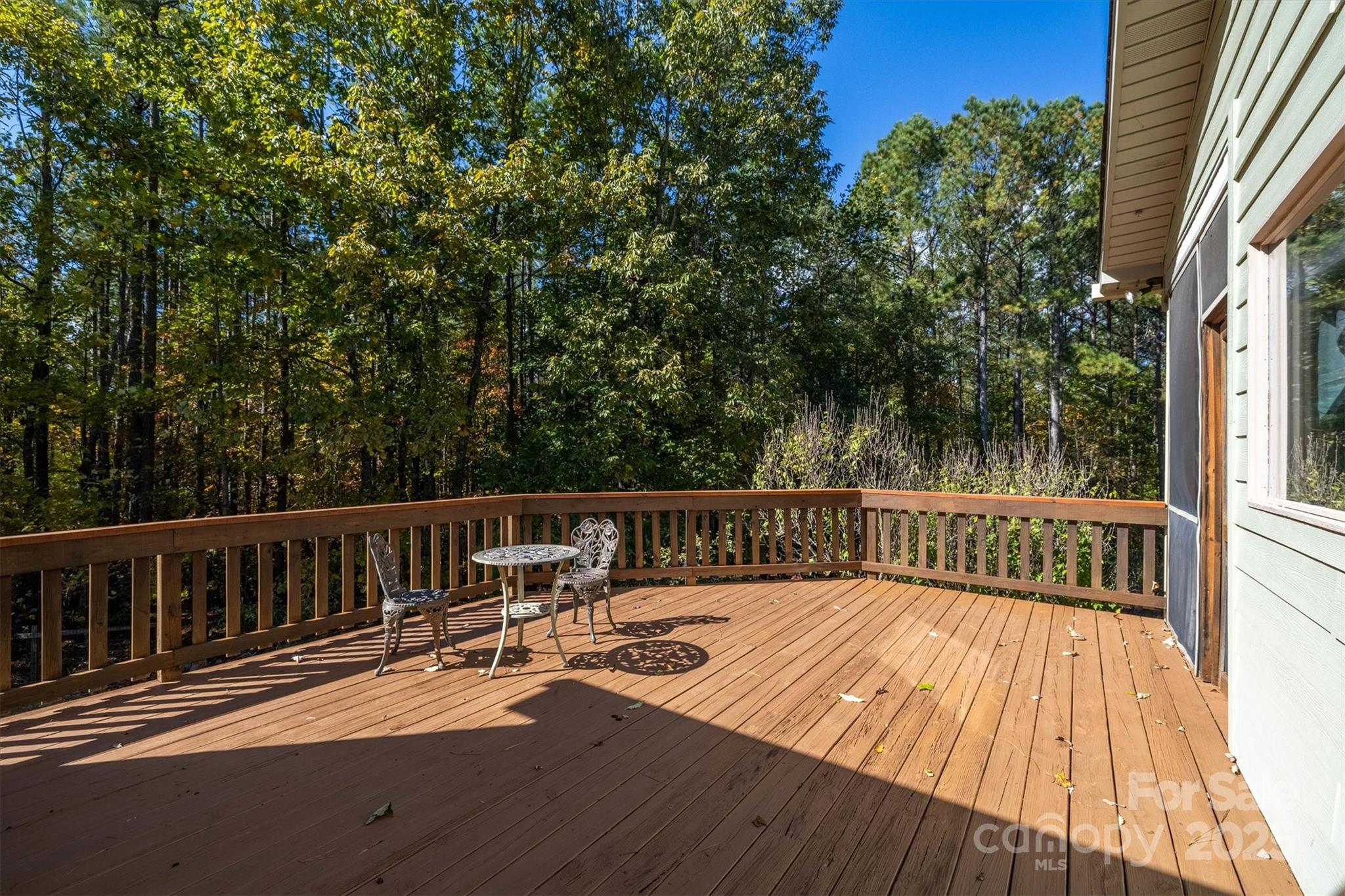4030 South View Boulevard Morganton, NC 28655 - Photo 34 of 43 a view of balcony with wooden floor and fence