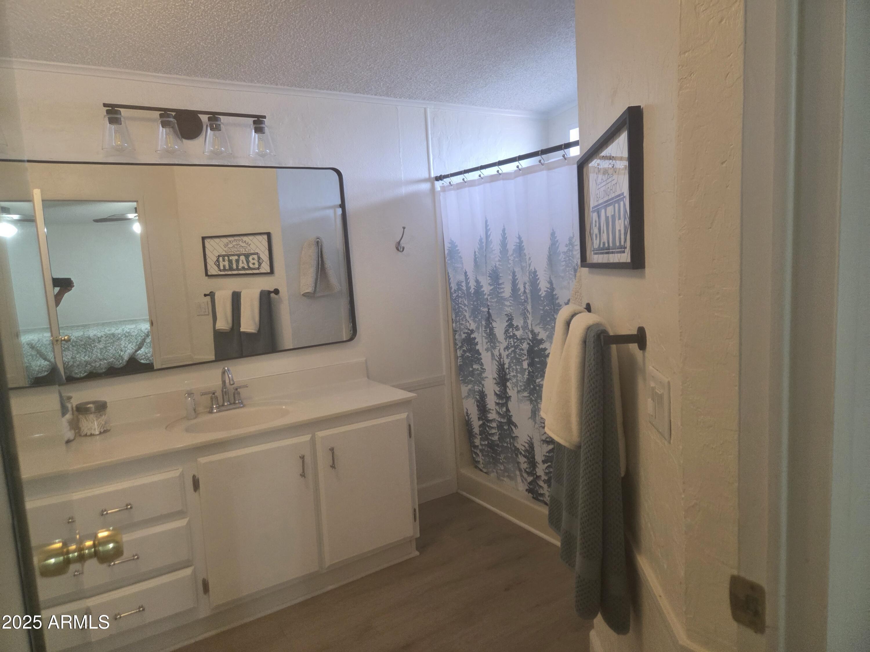 115 South Young Road Payson, AZ 85541 - Photo 17 of 34 a bathroom with a double vanity sink and mirror