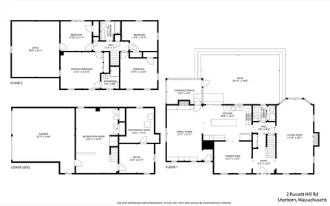 $1,295,000 | 2 Russett Hill Road, Sherborn, MA 01770