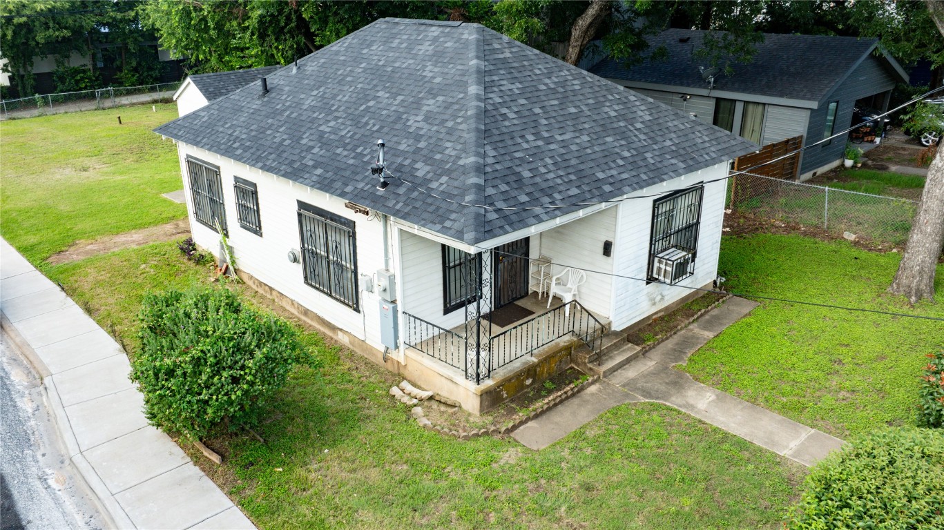 1909 East 14th Street Austin, TX 78702 - Photo 3 of 15 an aerial view of a house having yard