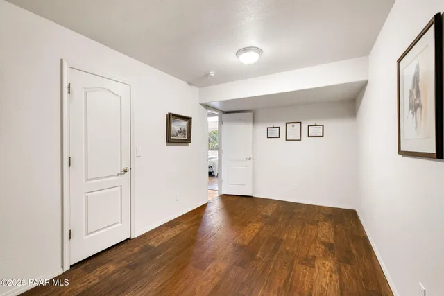 a car parked in a garage