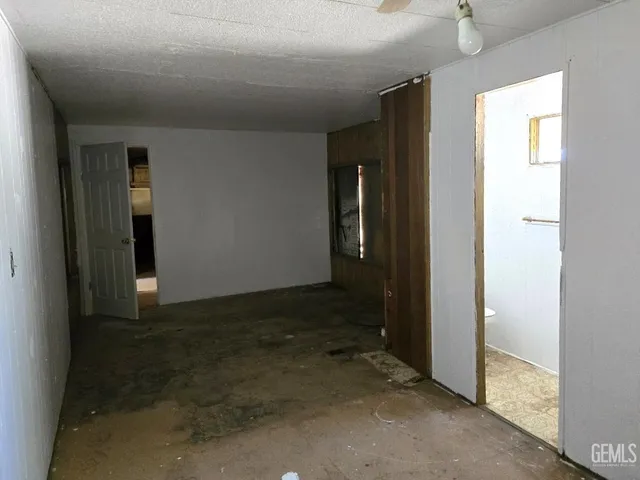 a view of room with cabinets