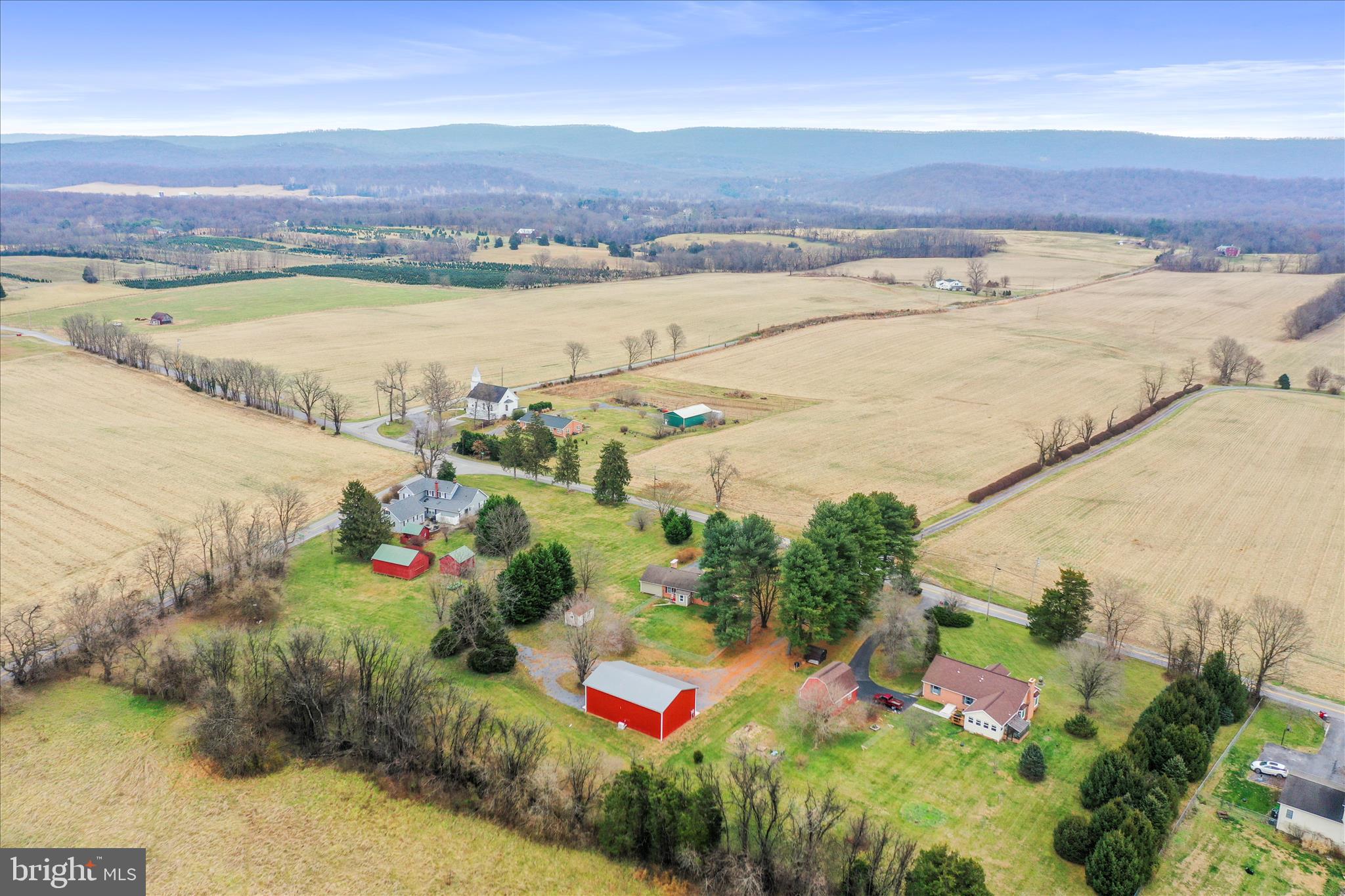 4381 Engle Molers Road Shepherdstown, WV 25443 - Photo 34 of 42 Aerial view of neighboring farms