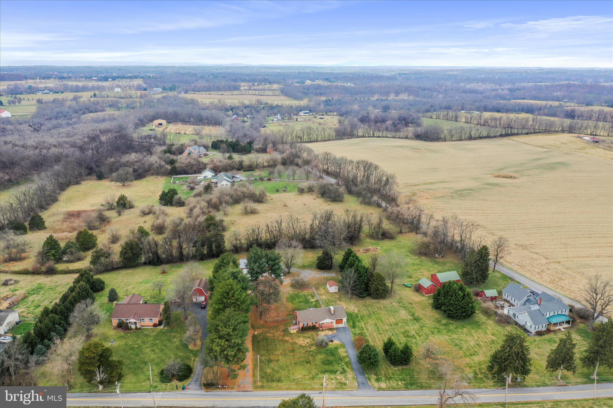 4381 Engle Molers Road Shepherdstown, WV 25443 - Photo 37 of 42 Aerial view with mountain range