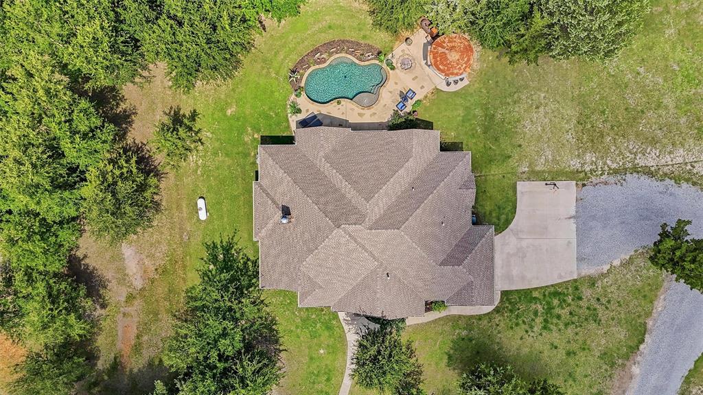 1011 Red Road Howe, TX 75459 - Photo 6 of 39 an aerial view of a house with a yard and garden