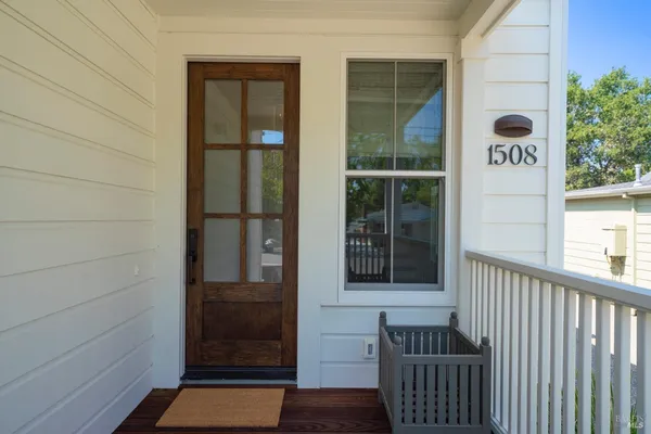 a view of front door