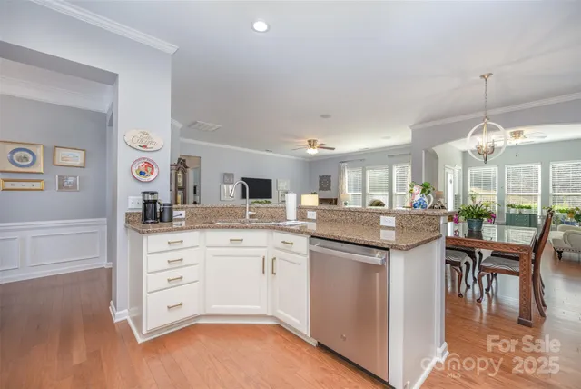 a kitchen with lots of counter top space
