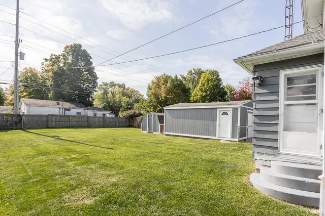 a backyard of a house
