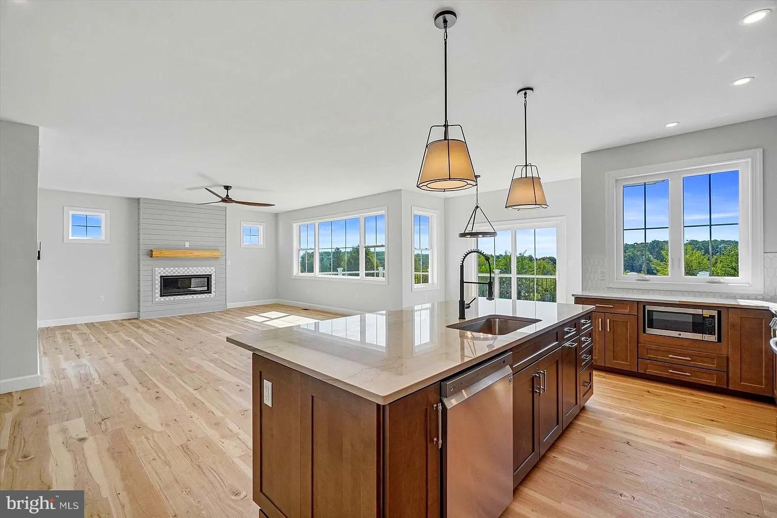0 Brenneman Road Glen Rock, PA 17327 - Photo 9 of 24 a kitchen with granite countertop a sink and a wooden floor