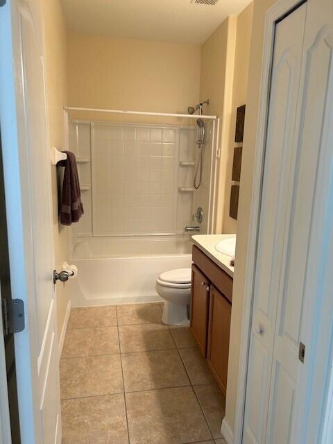 3551 Funston Circle Melbourne, FL 32940 - Photo 27 of 42 a bathroom with a granite countertop sink toilet and shower