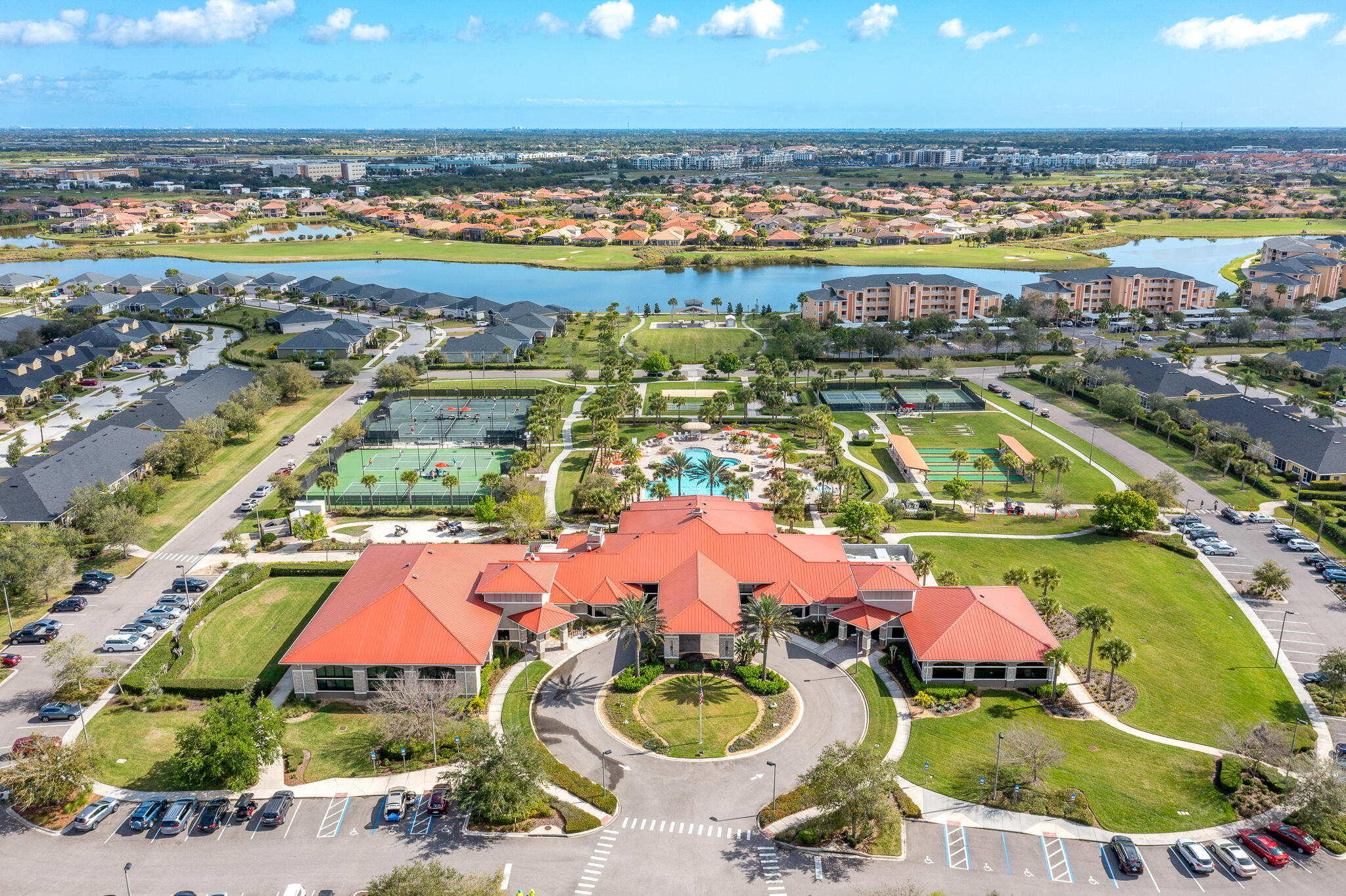 3551 Funston Circle Melbourne, FL 32940 - Photo 36 of 42 an aerial view of residential houses with outdoor space