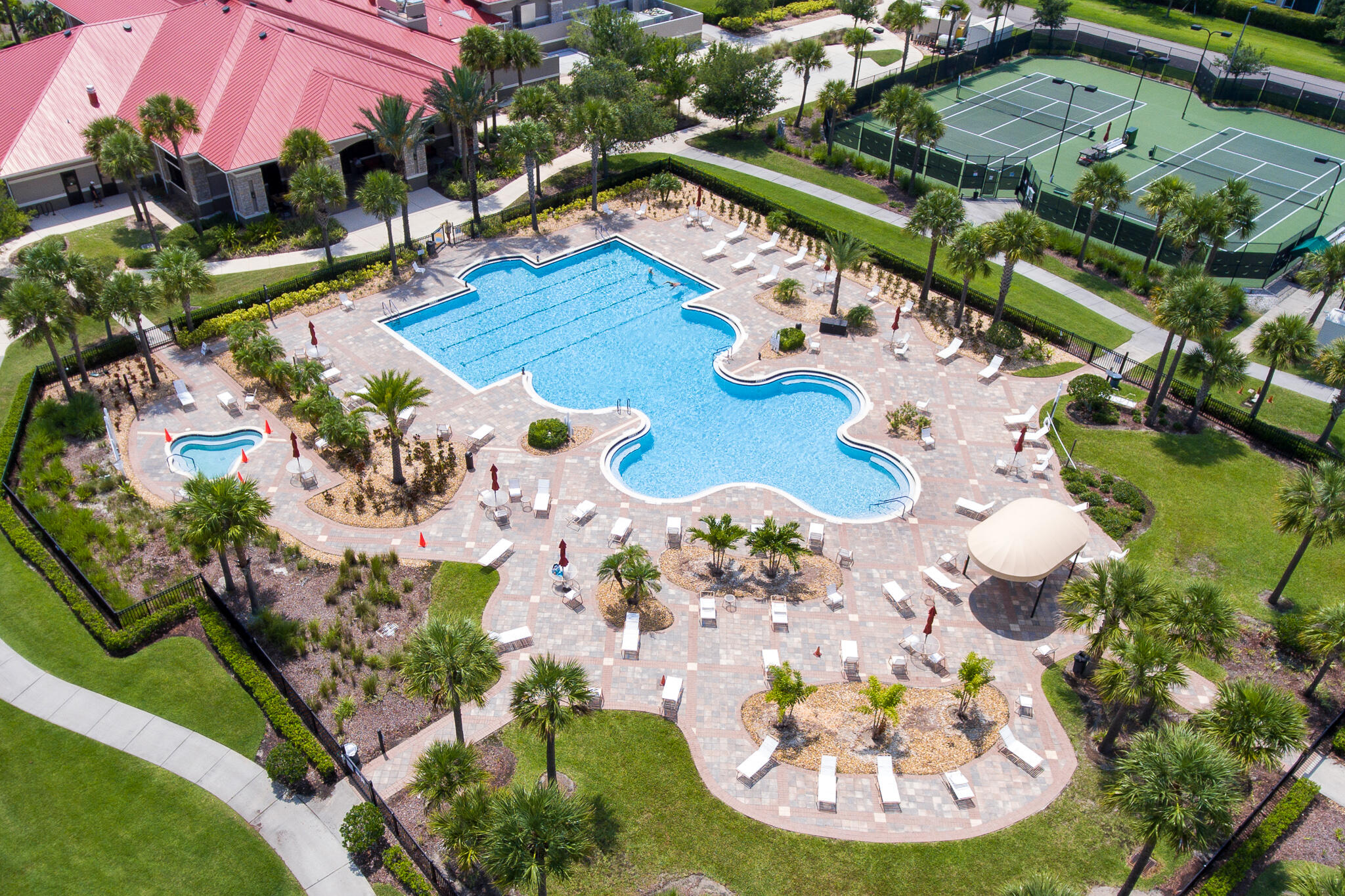 3551 Funston Circle Melbourne, FL 32940 - Photo 41 of 42 a view of a swimming pool with a yard