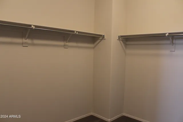 a close up view of racks on the wall