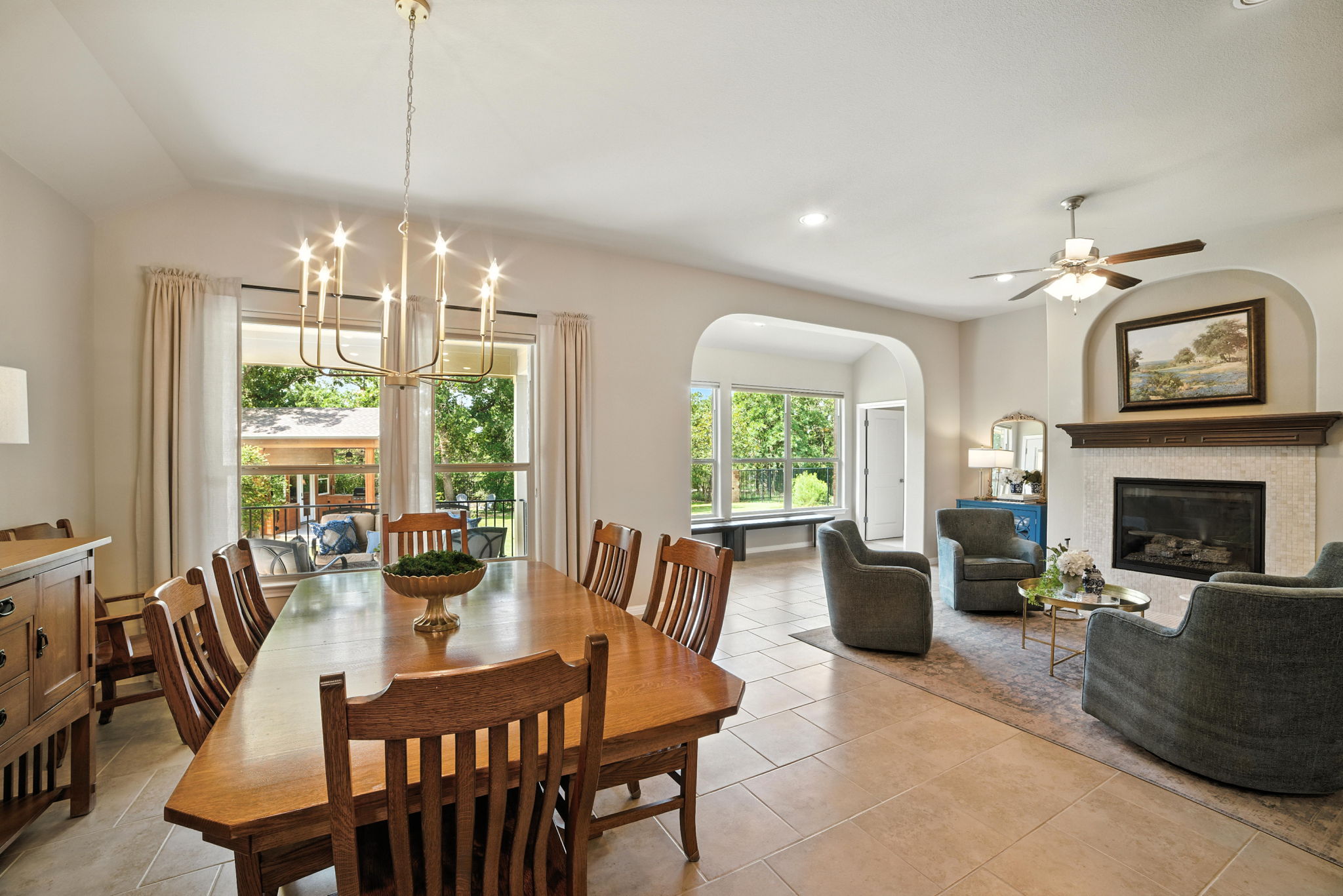107 Tylee Circle Bastrop, TX 78602 - Photo 22 of 40 a view of a dining room with furniture window and outside view