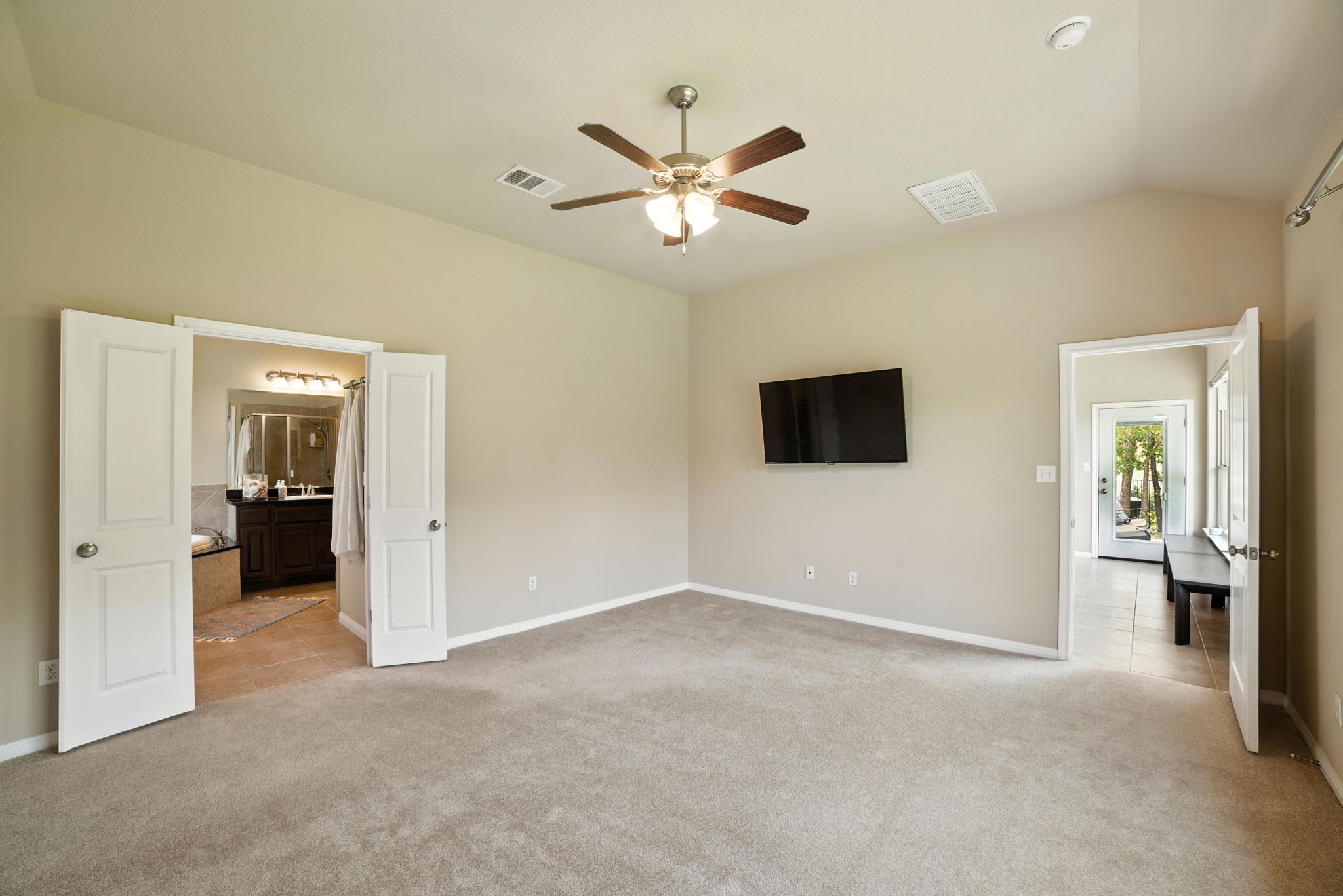 107 Tylee Circle Bastrop, TX 78602 - Photo 29 of 40 a view of a livingroom with a ceiling fan and a ceiling fan