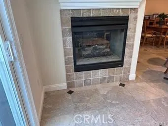 a view of a fireplace