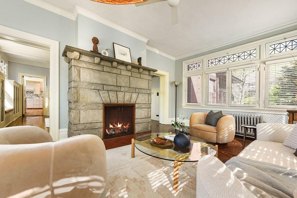 2057 Beechwood Boulevard Pittsburgh, PA 15217 - Photo 22 of 49 a living room with furniture and a fireplace