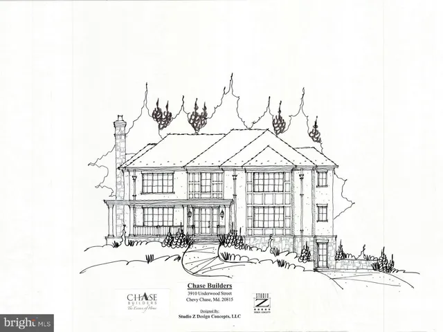 a view of a white house with a snow on the road