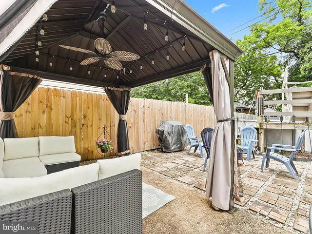 a view of outdoor space with seating area