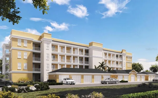 a front view of a building