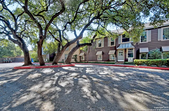a view of road with trees