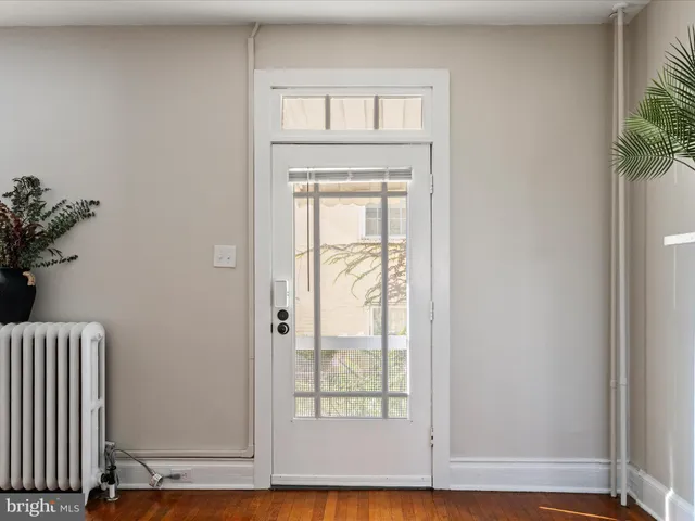 a view of front door