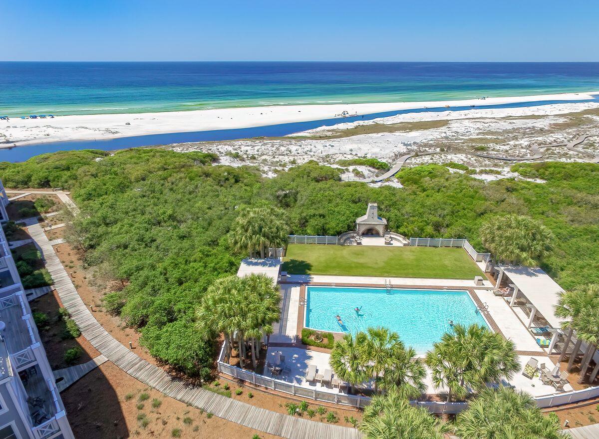 337 Bridge Lane, Unit 102B Inlet Beach, FL 32461 - Photo 49 of 50 a view of a city from a pool