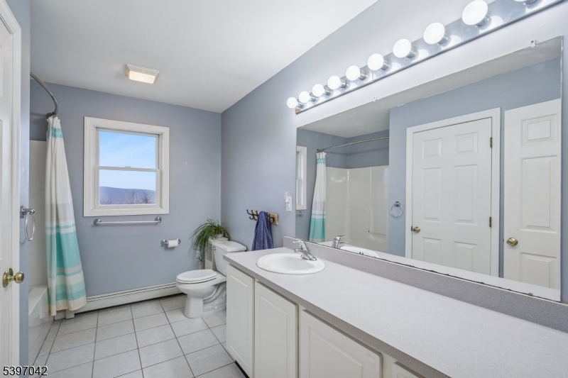 154 Lott Road Wantage, NJ 07461 - Photo 19 of 39 a bathroom with a sink a toilet and a mirror