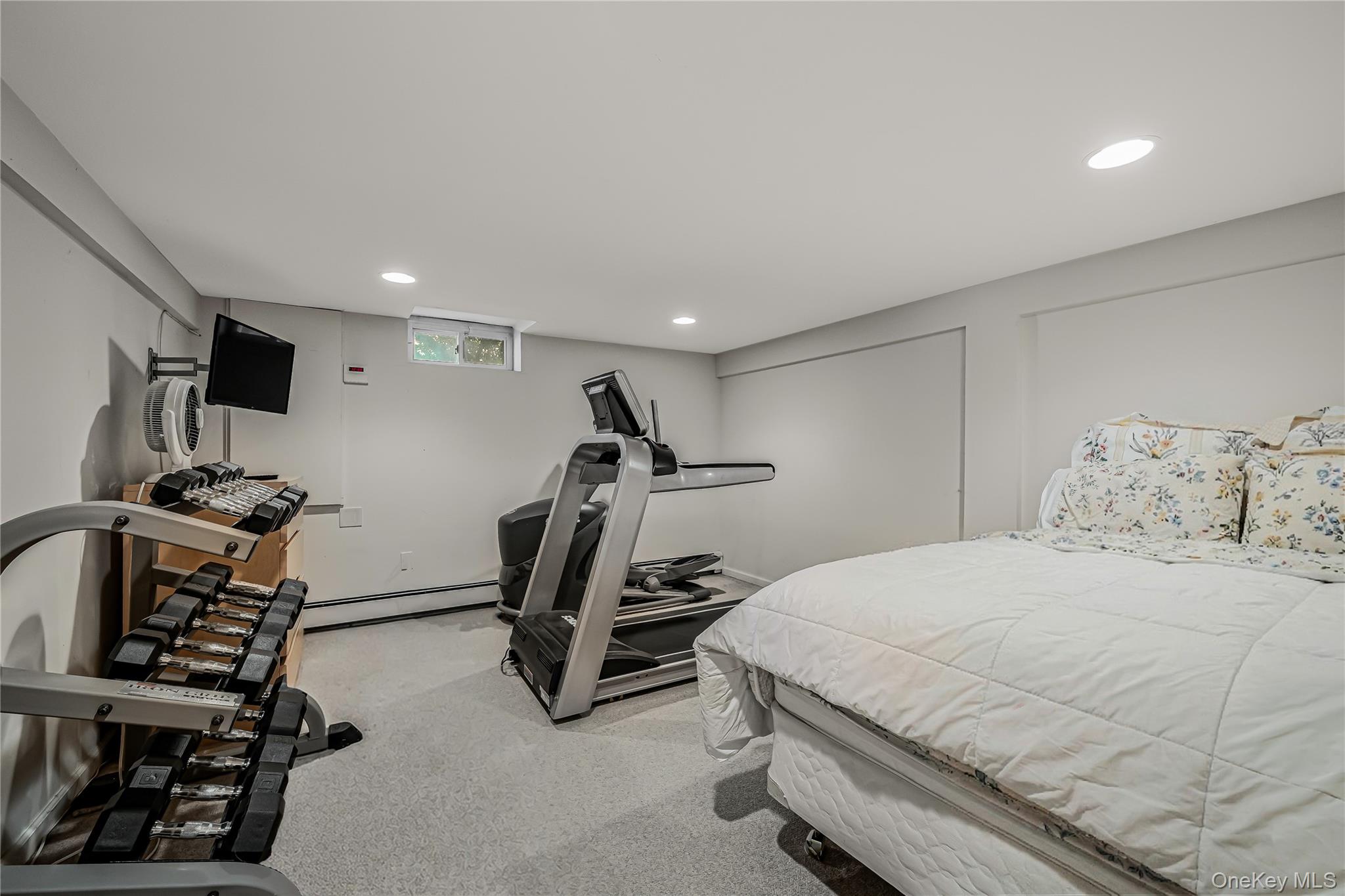 18 Woodland Road Roslyn, NY 11576 - Photo 20 of 21 a bedroom with a bed and a tv