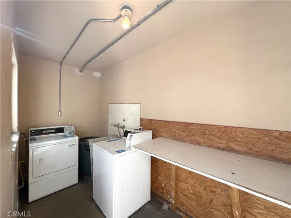 a room with storage and utility