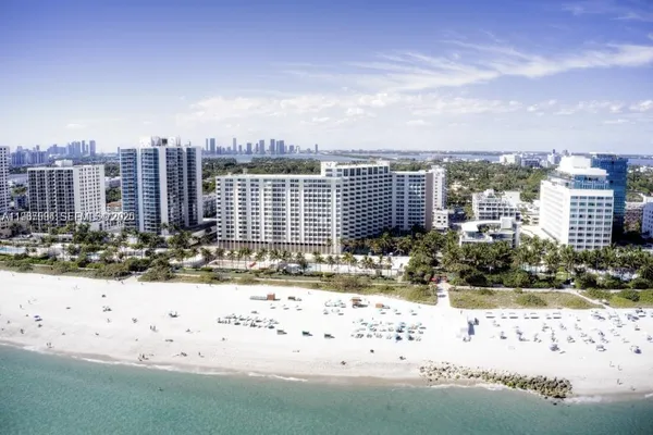 a view of a city with tall buildings