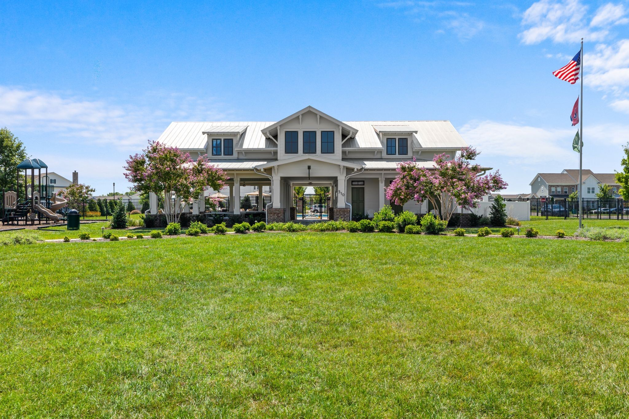 1247 June Wilde Ridge Spring Hill, TN 37174 - Photo 31 of 47 a front view of a house with garden