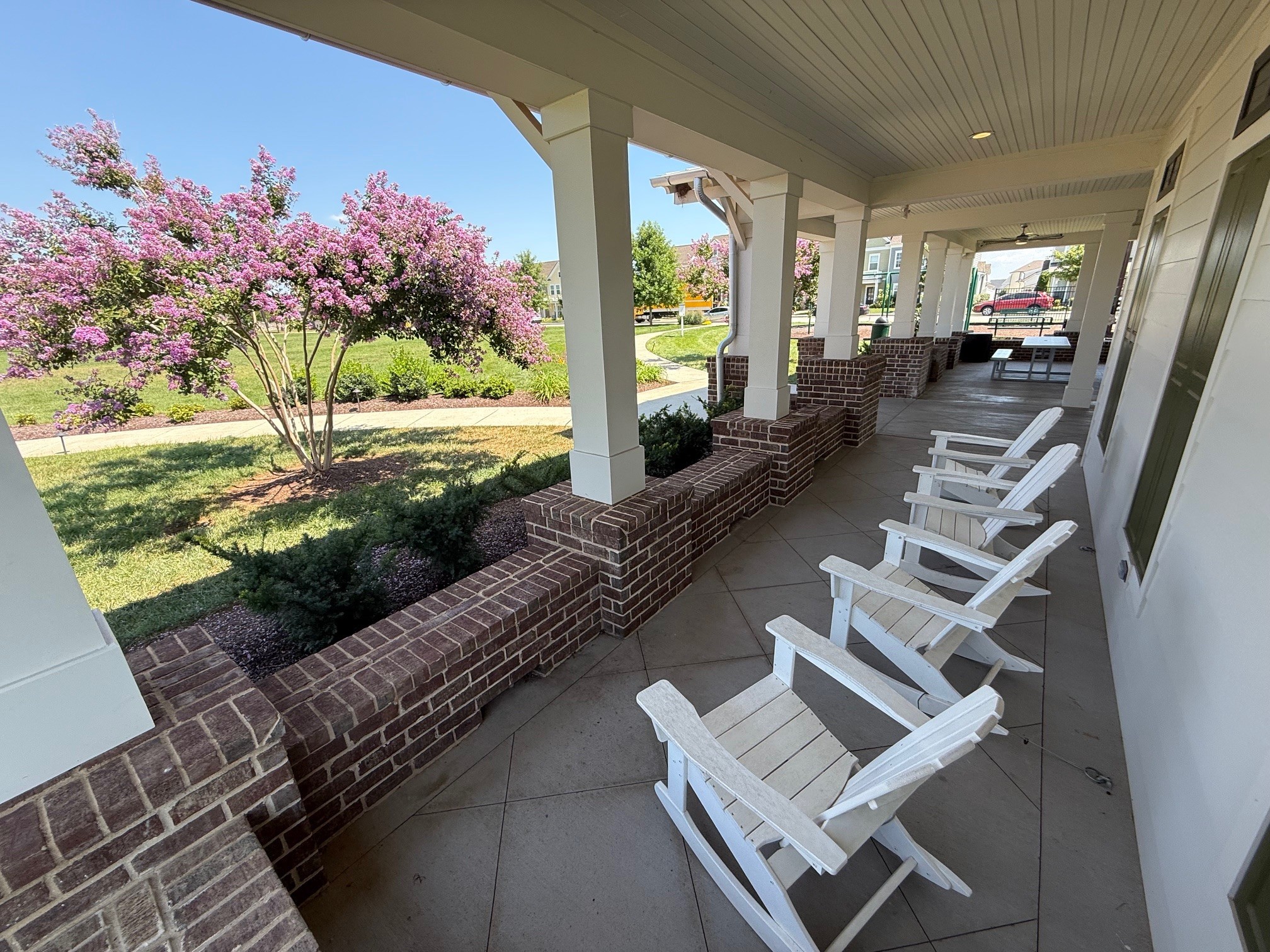 1247 June Wilde Ridge Spring Hill, TN 37174 - Photo 33 of 47 a view of living room with patio furniture and a garden