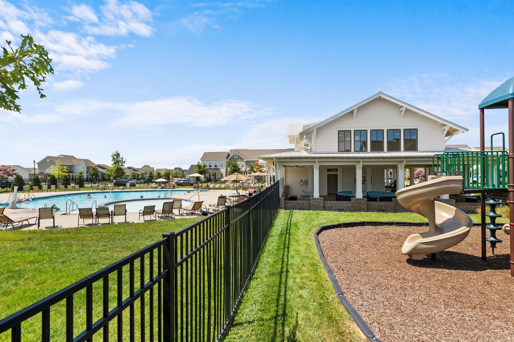 1247 June Wilde Ridge Spring Hill, TN 37174 - Photo 36 of 47 a view of a house with a yard and sitting area