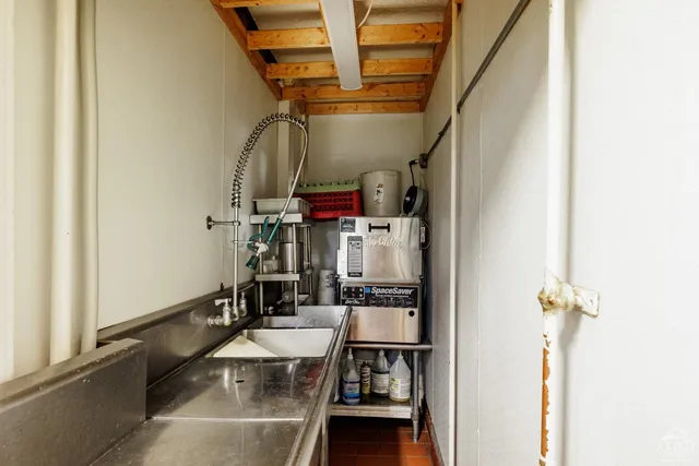 a view of storage and utility room